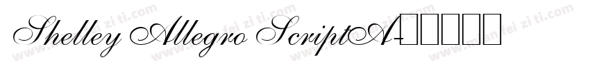 Shelley Allegro ScriptA字体转换